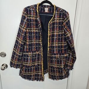Chico's Tweed Longline Jacket